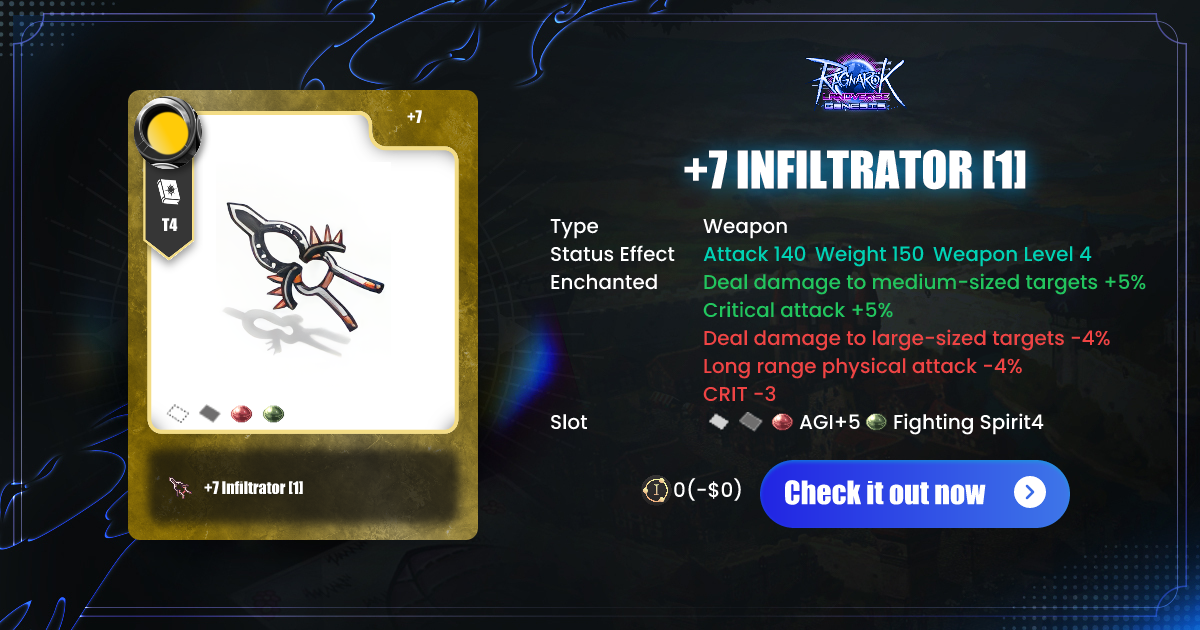 +7 Infiltrator [1] - Marketplace | Maxion