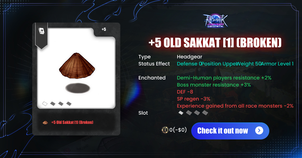 +5 Old Sakkat [1] - Marketplace | Maxion